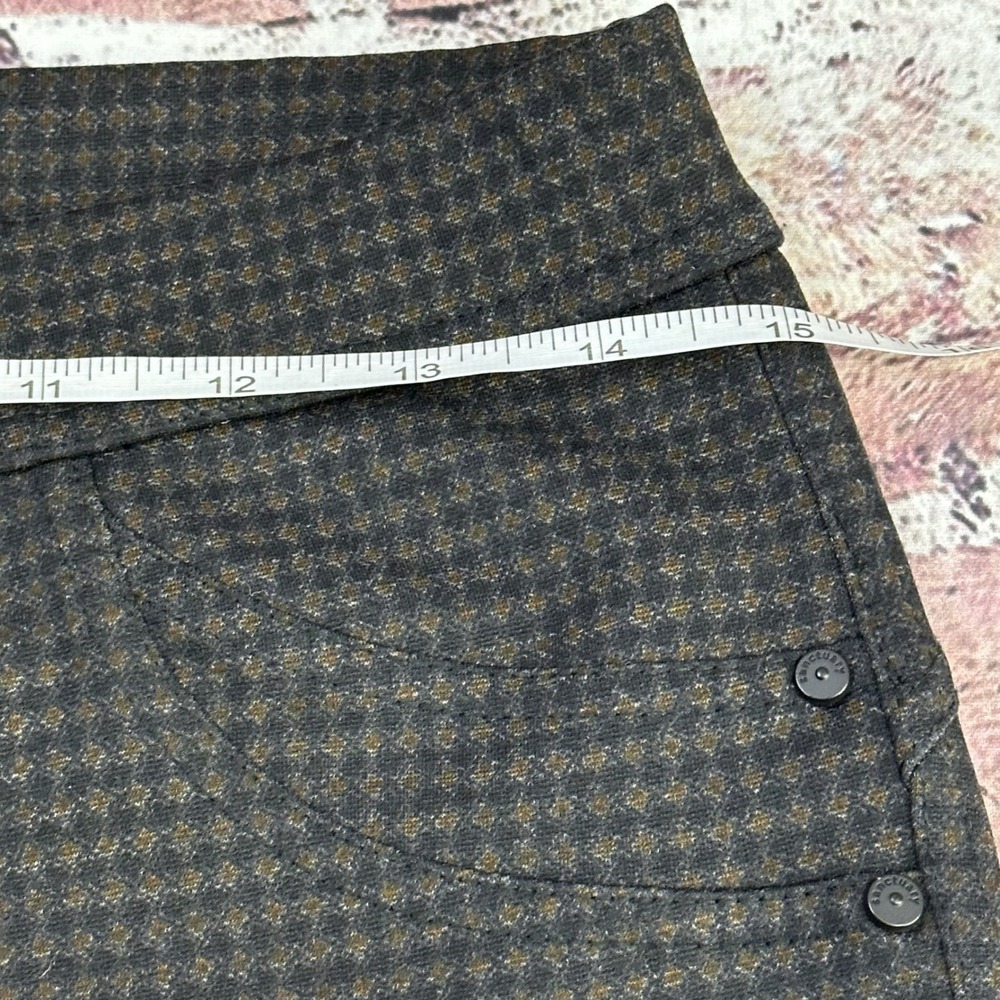 Sanctuary Womens Brown Black Micro Houndstooth Pull On Leggings Pants Size M - Picture 9 of 14
